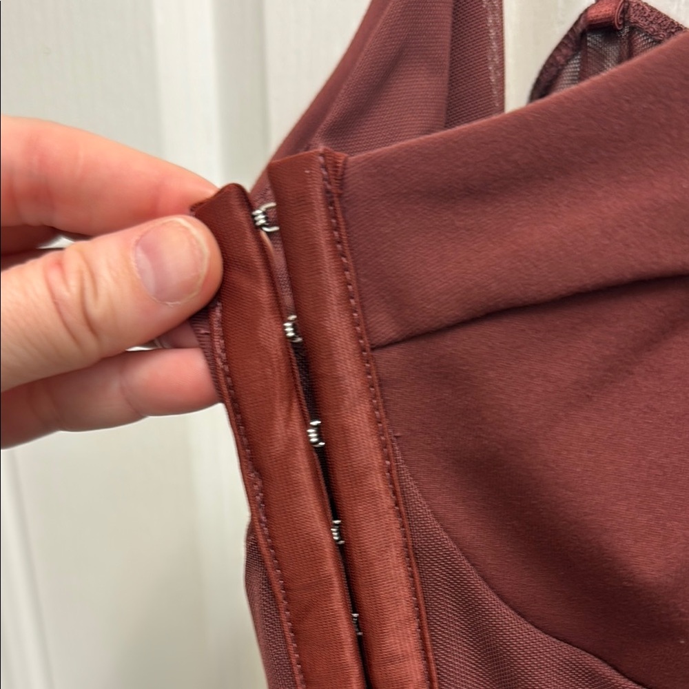 Free People Burgundy Bodysuit - Picture 4 of 6